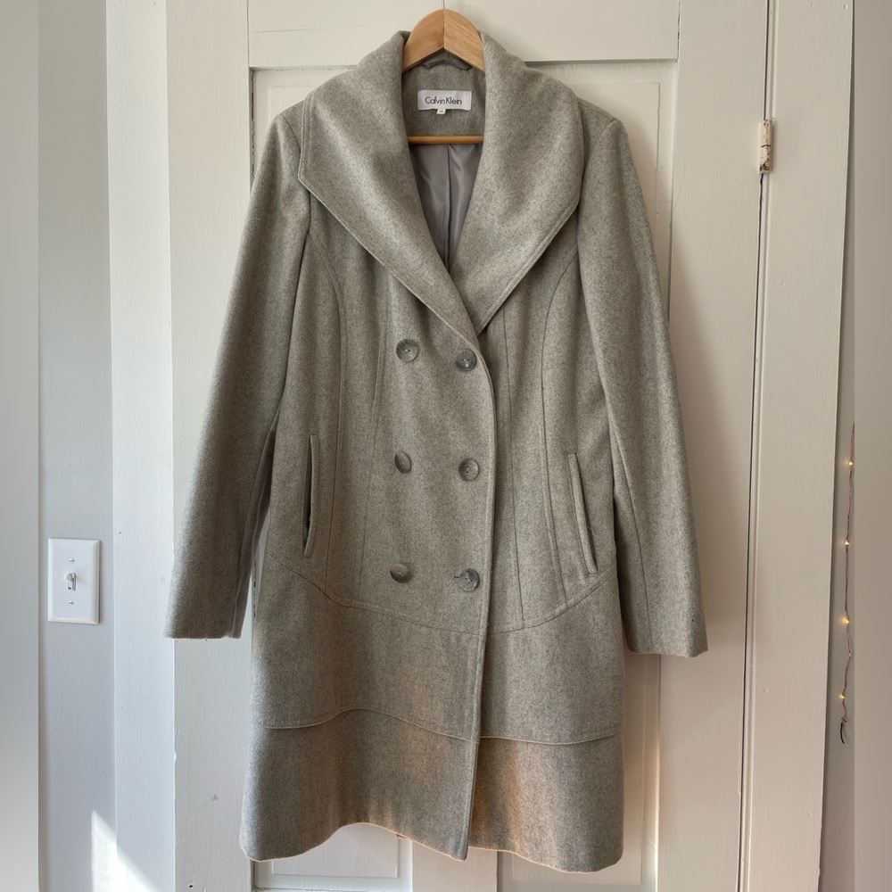 Calvin Klein Gray Coat